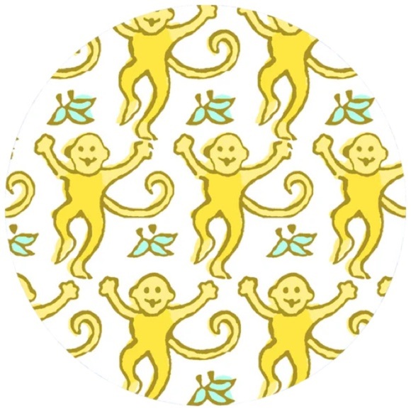 Roller Rabbit NEW WITH TAGS , Yellow Monkeys Size Small Set - Picture 3 of 4